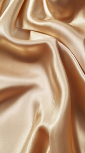 金色绸缎纹理特写