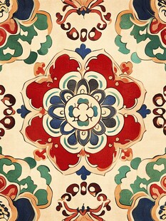 传统中式精美花卉纹样