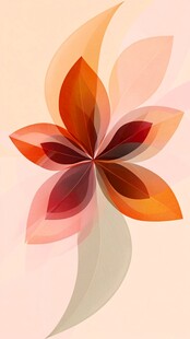 绚丽多彩抽象花朵图案