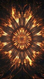 炫彩火焰放射状抽象图案