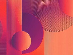 渐变几何抽象艺术背景图