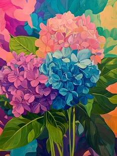 缤纷绣球花 色彩盛宴