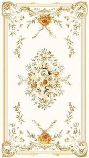 欧式花卉地毯图案设计