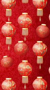 喜庆中式红灯笼图案背景