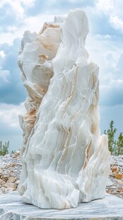 天然汉白玉奇石景观石