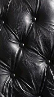 黑色皮革沙发纹理特写