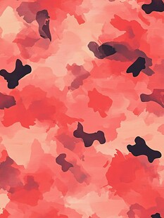 红色抽象迷彩图案背景