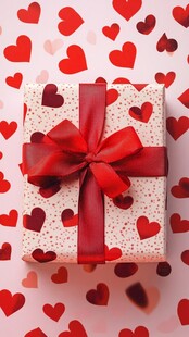 爱心包装礼物浪漫氛围浓
