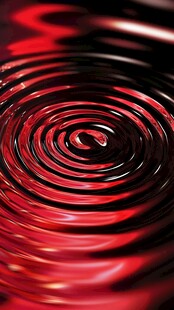 红色涟漪水面动态纹理