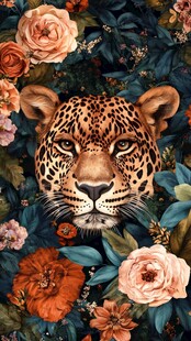 豹影繁花 野性与浪漫交织