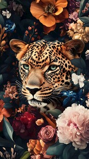 豹隐繁花间