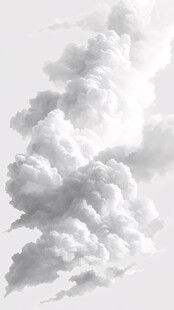 洁白云朵 梦幻天空景象