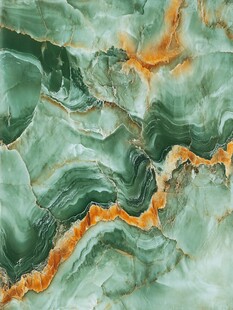 绿橙相间大理石纹理图案