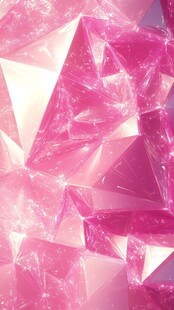 梦幻粉色多边形几何背景