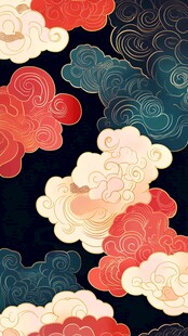 中式传统云纹图案设计