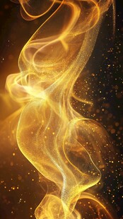 金色梦幻烟雾特效背景图