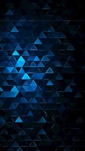 蓝色三角几何酷炫背景图