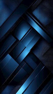 蓝色科技风几何抽象背景图