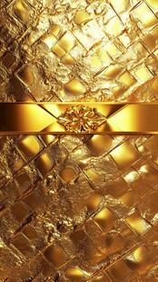 奢华金箔纹理与饰带