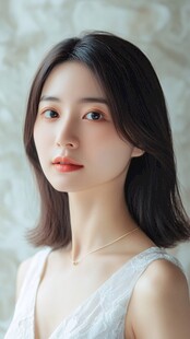 优雅短发女子的魅力瞬间