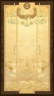 中式古典祥云瑞兽装饰画