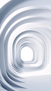 未来感隧道通道抽象场景