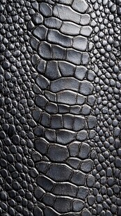 黑色鳄鱼皮纹理特写