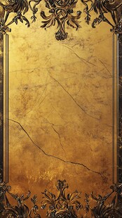金色复古边框纹理背景