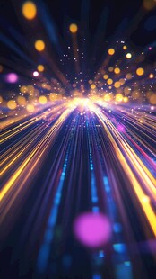 梦幻炫光科技动感光线背景