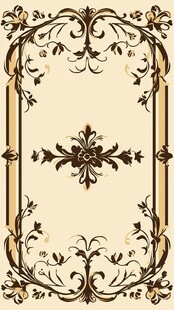 复古欧式花纹边框装饰图