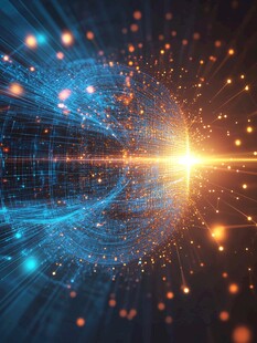 炫彩科技光线动态背景图