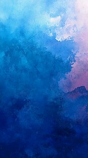梦幻蓝紫渐变水彩背景图