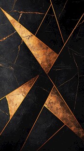 黑金几何拼接奢华纹理背景