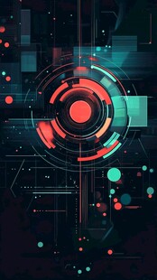 科技感抽象几何图形设计