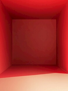 红色立体空间背景图