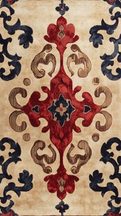 复古精美花纹地毯图案