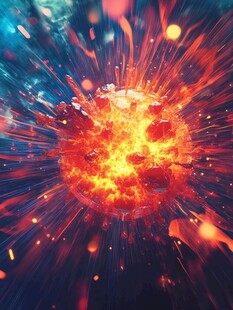 爆炸特效 绚丽能量迸发