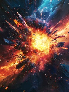 宇宙大爆炸绚丽瞬间
