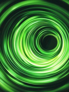绿色炫光环形动感背景