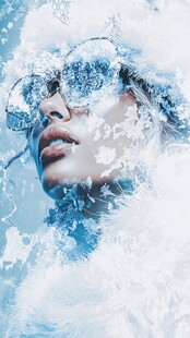 冰雪梦幻时尚人像
