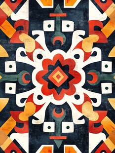 民族风几何花纹图案设计