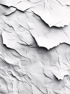 皱巴巴的白色纸张纹理