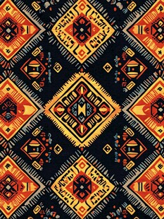 民族风几何图案无缝花纹
