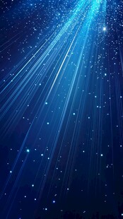 梦幻蓝色星芒流星背景图