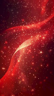 红色流光溢彩梦幻背景图