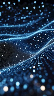 梦幻科技粒子流动背景图