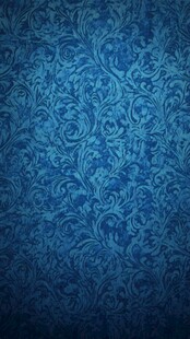 蓝色华丽花纹背景图案