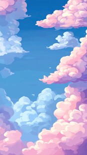 梦幻绚丽的天空云朵景象