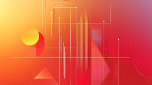 炫彩几何抽象背景图案