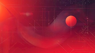 红色科幻风宇宙抽象背景图